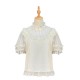 Miss Point Dream Lace Blouse with Extension Long Sleeves(Reservation/2 Colours/Full Payment Without Shipping)